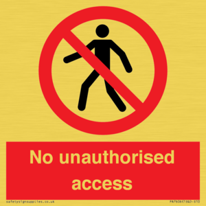 No unauthorised access